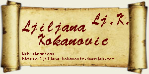 Ljiljana Kokanović vizit kartica